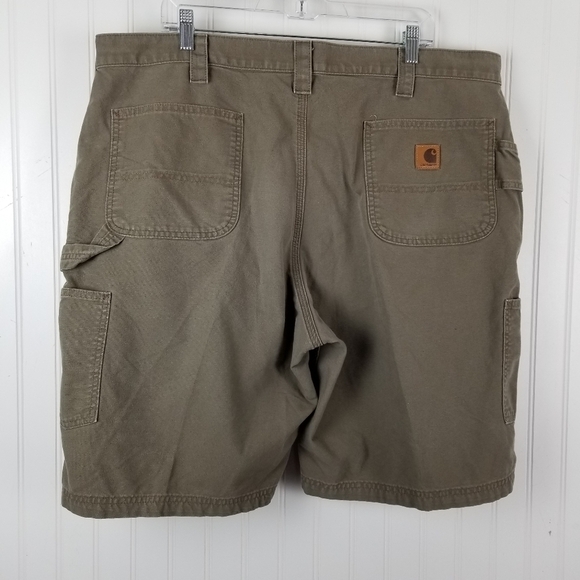 Carhartt Men's Carpenter Shorts Original Fit Brown Tan Size 42 Inseam 10" - Picture 5 of 7